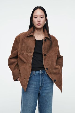 Collared Suede Jacket