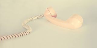 cream telephone