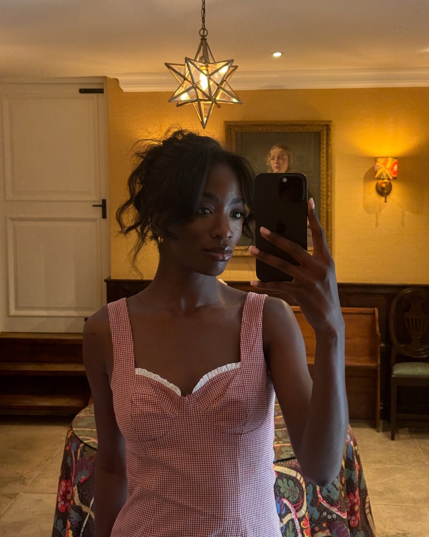 Photo of Liv Madeline with curtain bangs