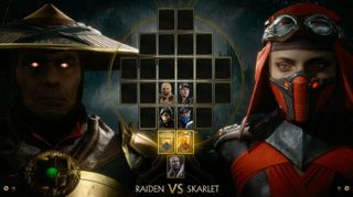 Mortal Kombat 11 roster screen