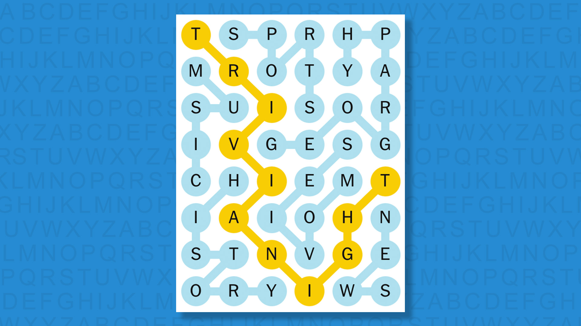NYT Strands answers for game 592 on a blue background