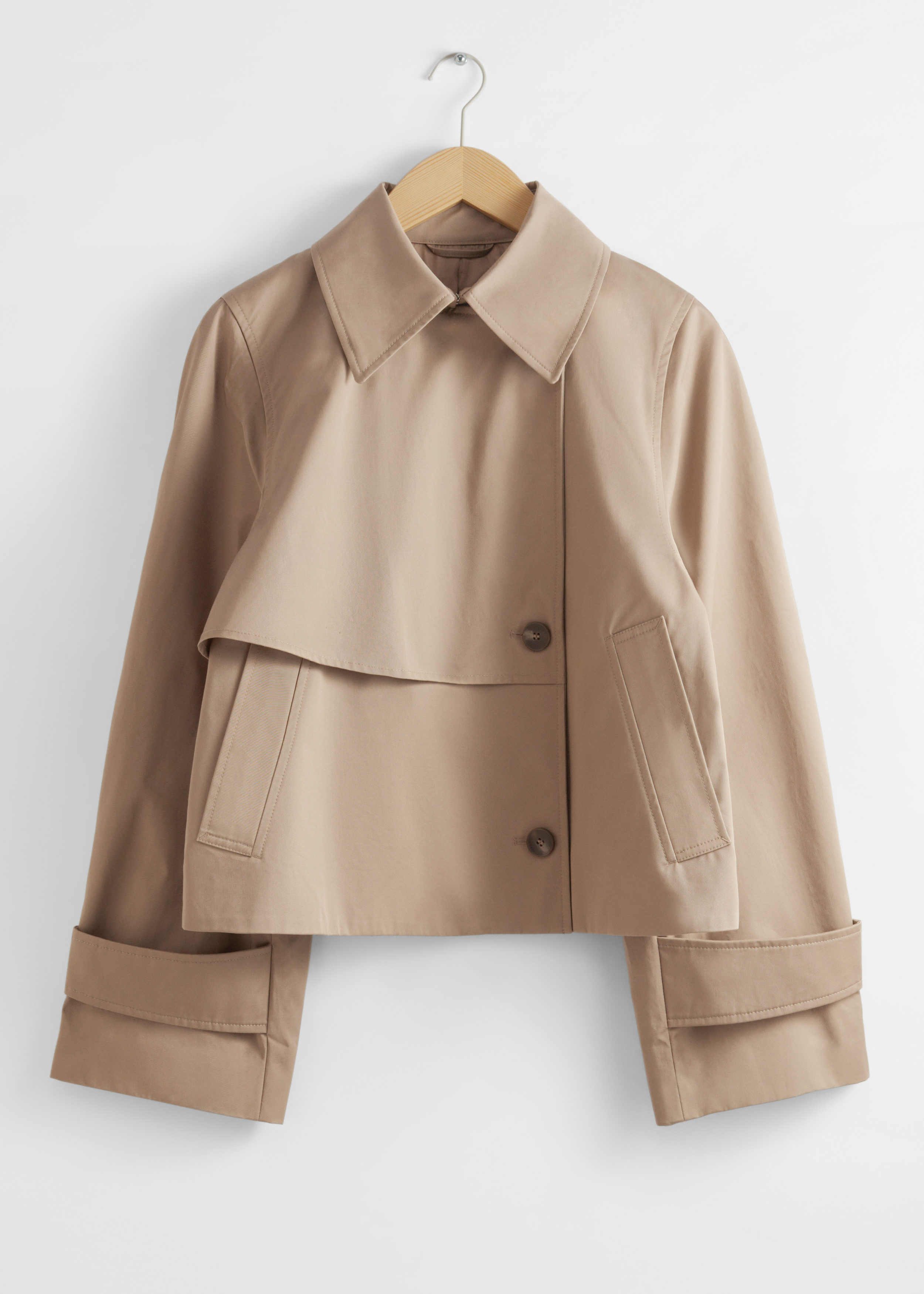 Short Trench Coat Jacket