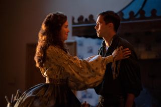 Belinda Bromilow and Nicholas Hoult in The Great