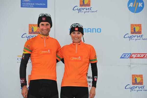 Stage 3 winners: Karl Markt (Felt Otztal X-Bionic) and Blaza Klemencic (Felt Otztal X-Bionic)