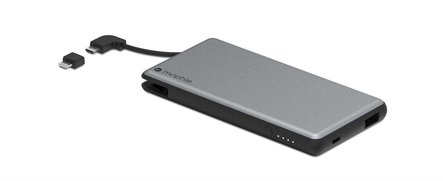 Image of Mophie Powerstation Plus with built-in cables