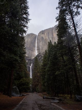 Lower and Upper Yosemite Falls.