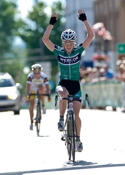 Errine Willock (Webcor) takes the stage win in Manomonie.