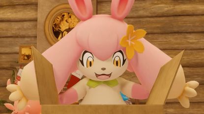 Palworld creatures opening gifts