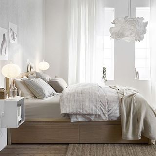 Malm Ikea double bed