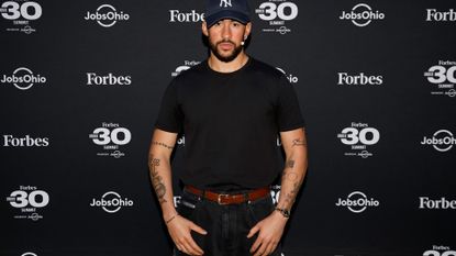 Bad Bunny at a Forbes event