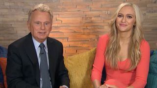 Pat and Maggie Sajak talking about Father's Day for Wheel of Fortune.