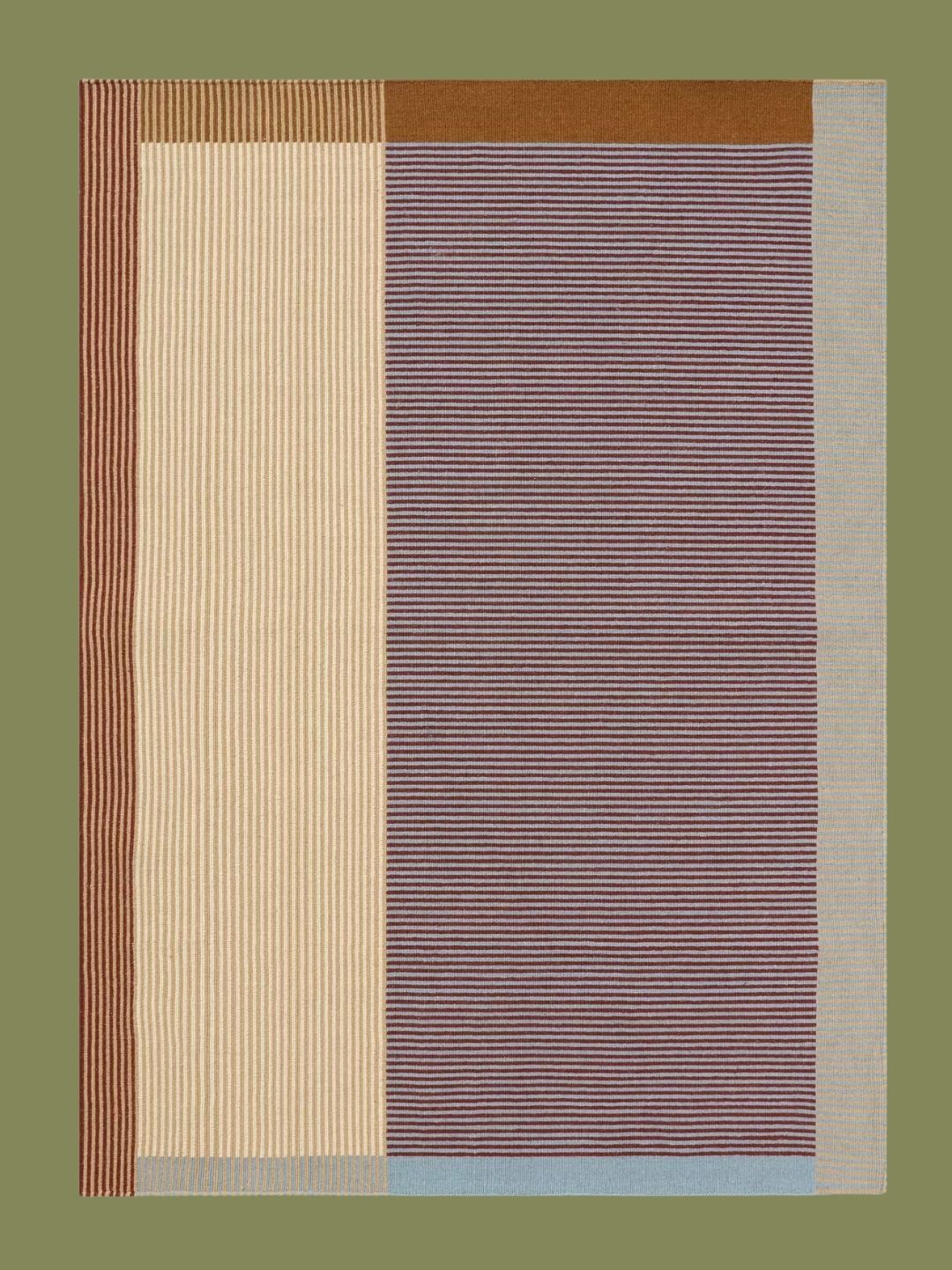 John Lewis, Anders Colour Block Rug in Soft Blue