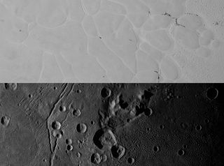 Sputnik Planum on Pluto and Vulcan Planum on Charon