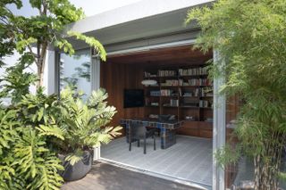 studio space with outdoors space in Mumbai apartment interior