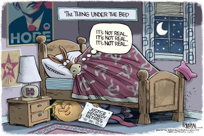 Political Cartoon U.S. Anthony Kennedy retirement Supreme Court Trump Democrats
