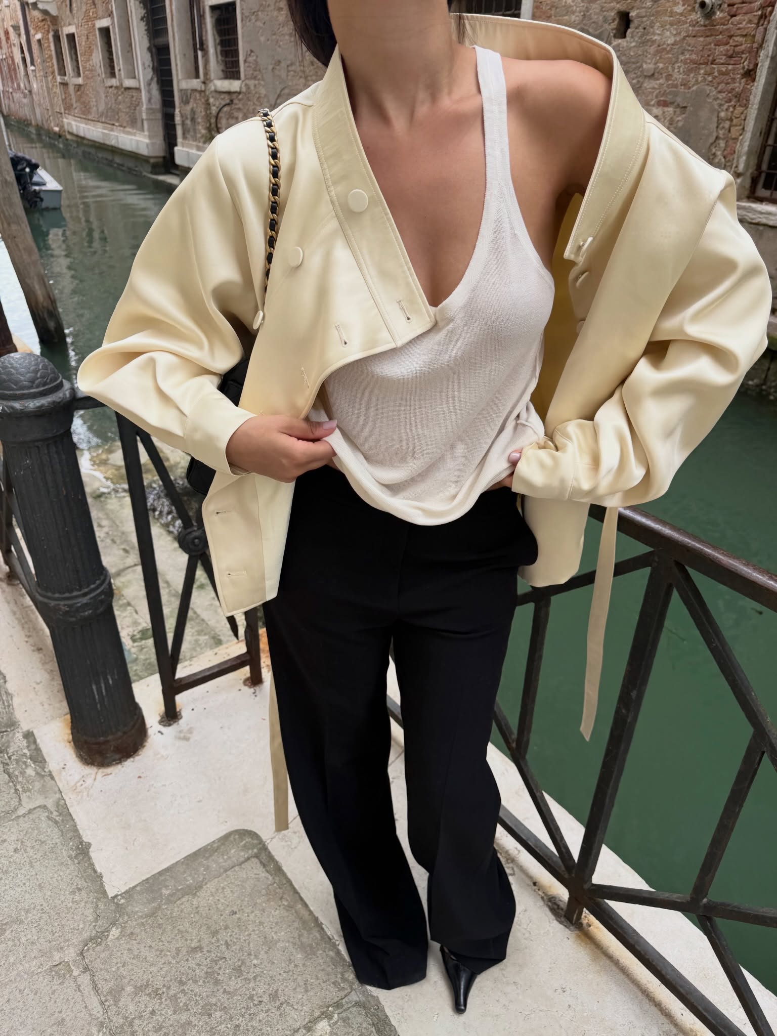 An image of a woman wearing early fall trends 2026