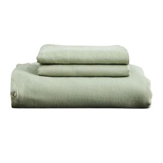 Sage 100% French Flax Linen Duvet Cover Set