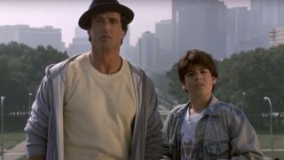 Sylvester Stallone and Sage Stallone in Rocky V