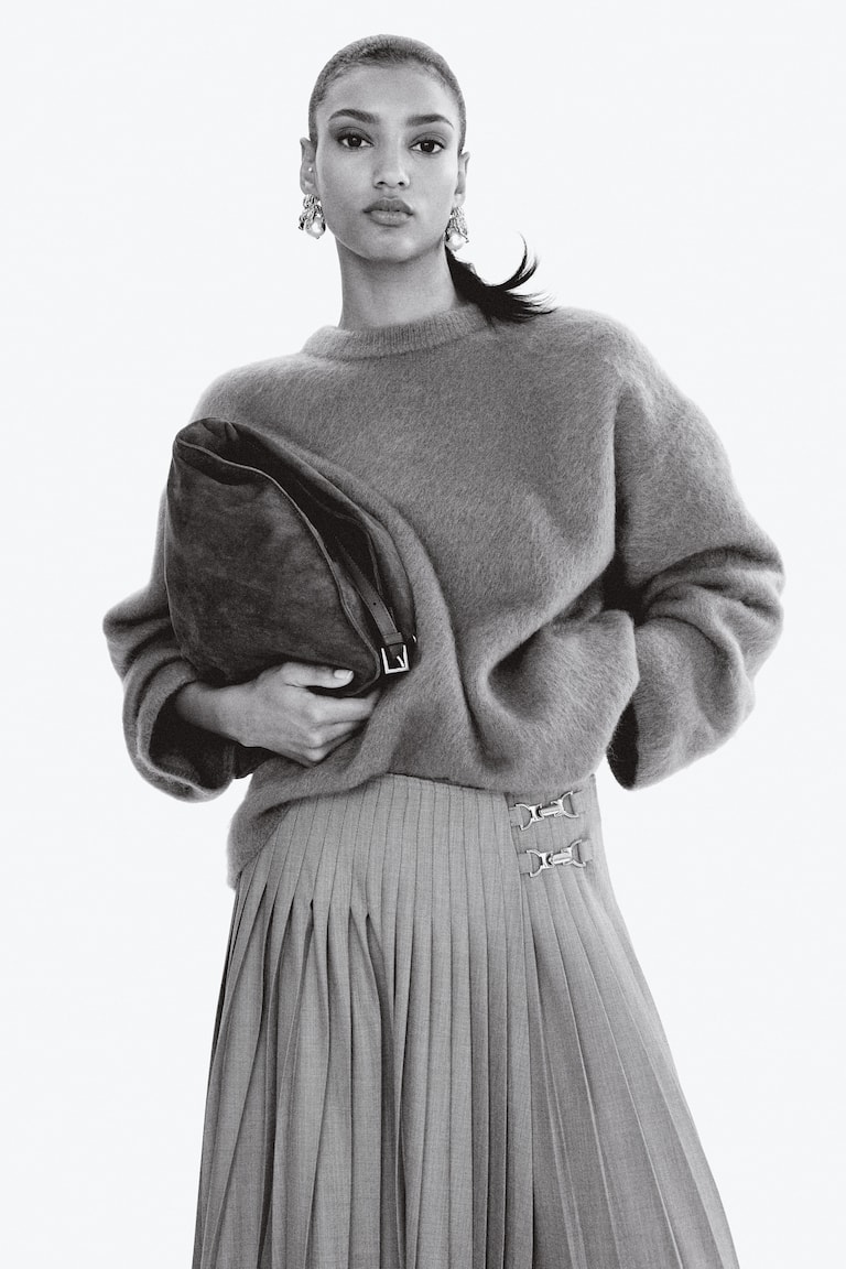 Oversized Mohair-Blend Jumper