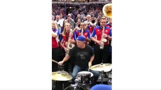 6. Chad Smith plays Jimi Hendrix's Fire with the KU Band