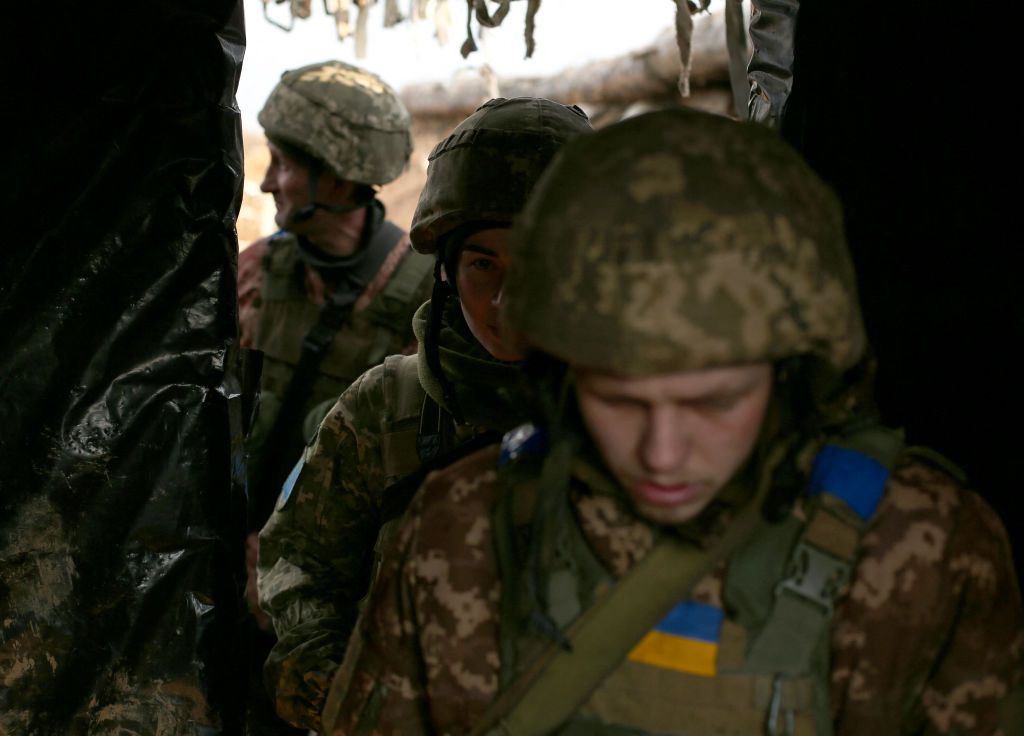 Ukrainian soldiers.