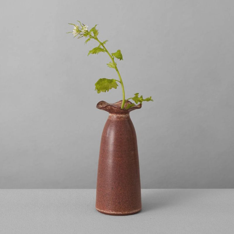 brown small vase