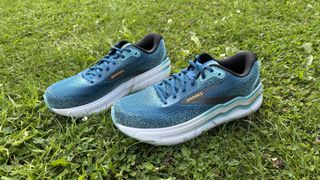 Brooks Ghost Max 2 running shoes outdoors on grass