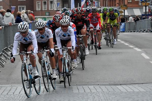 AG2R La Mondiale leads the bunch.