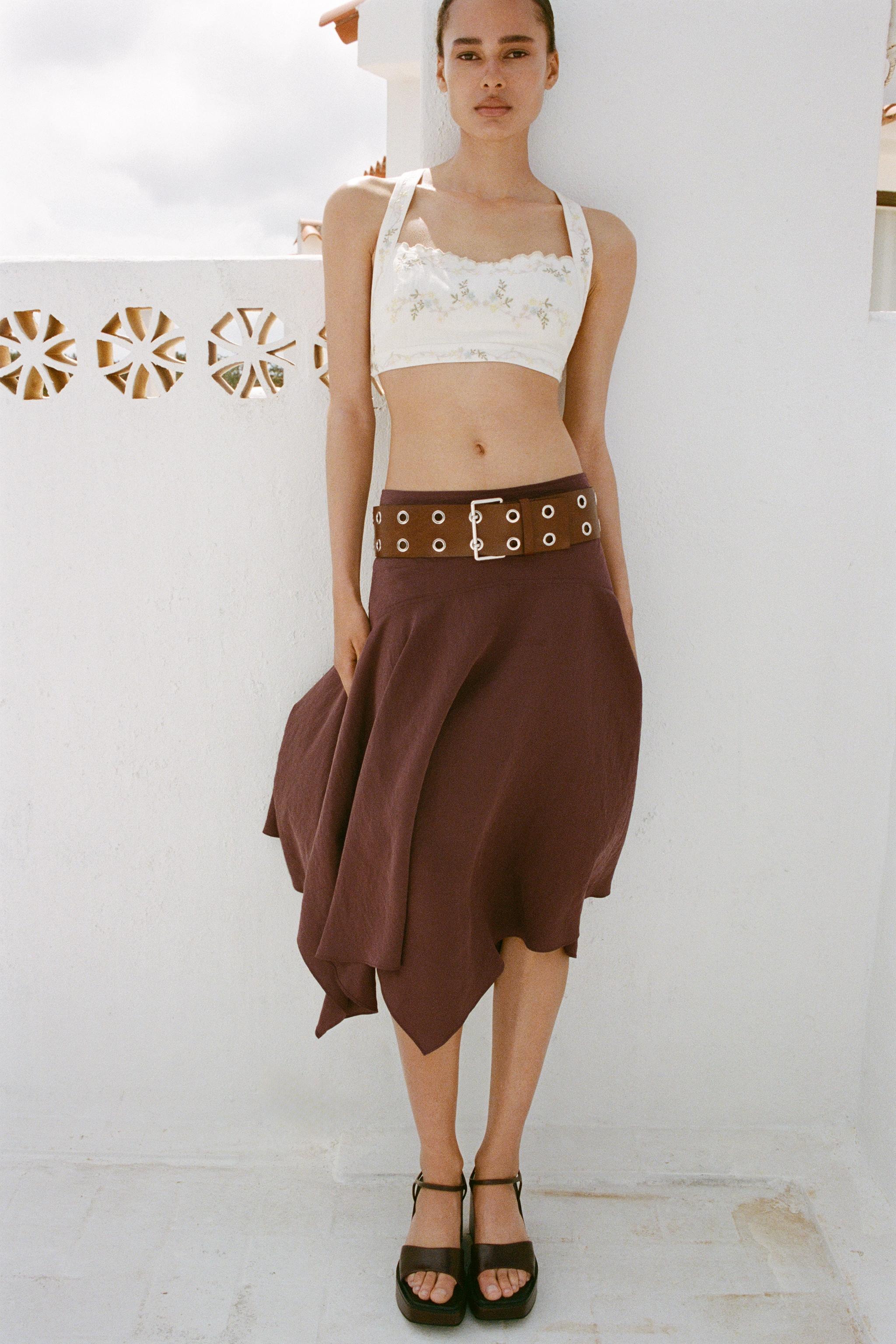 Zara, Asymmetric Flowy Skirt