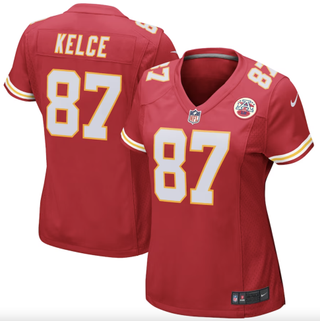 Women's Nike Travis Kelce Red Kansas City Chiefs Game Jersey