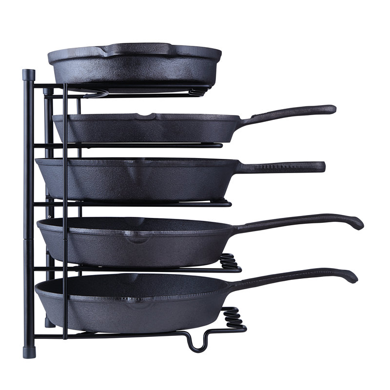 Prep & Savour Heavy-Duty Kitchenware Pan Divider, Pot Lid, and Pot, Pan Organizer Rack Holder & Reviews | Wayfair