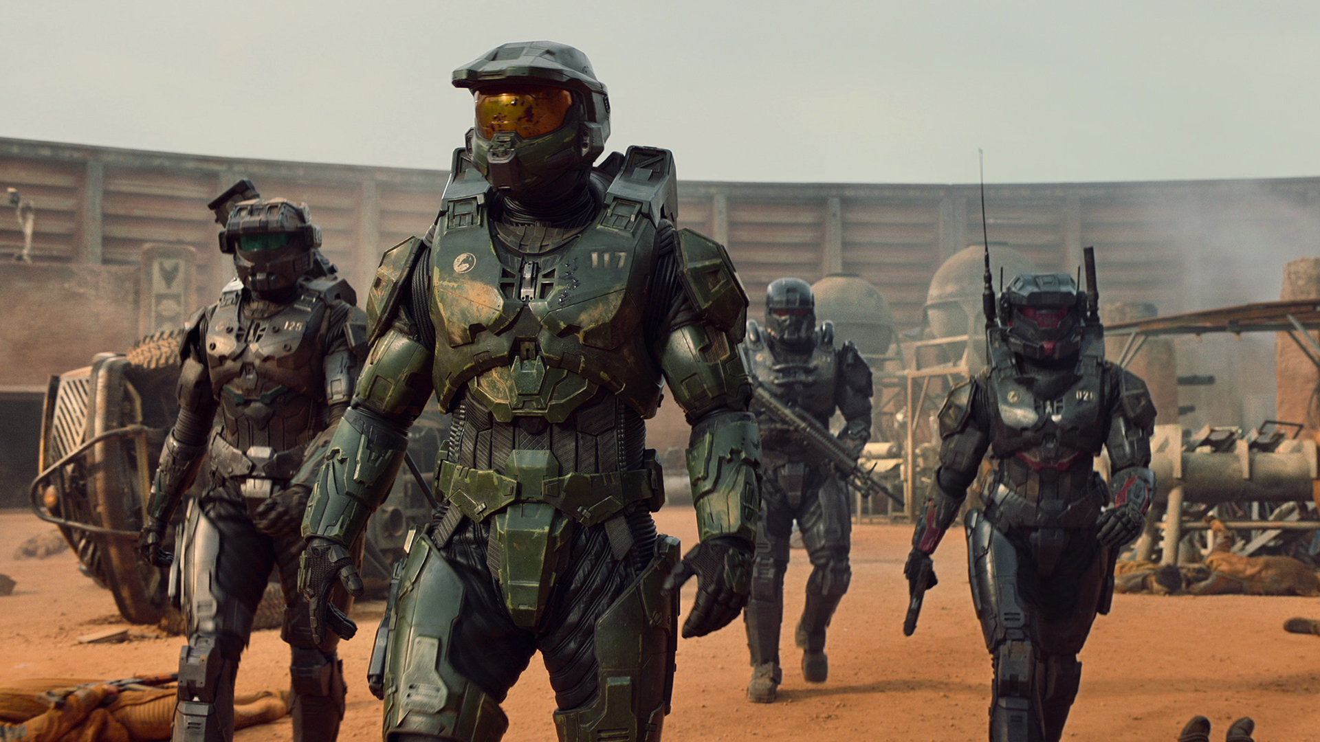 Master Chief leads Silver Team on a mission in the Halo TV series
