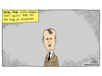 Editorial cartoon Putin Nazis Ukraine