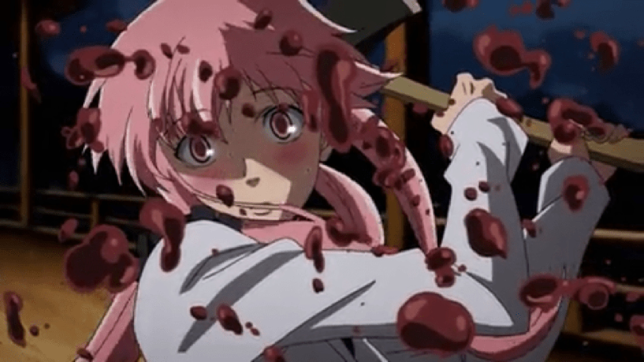 Yuno Gasai in The Future Diary.