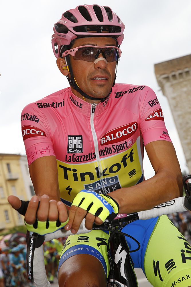 Alberto Contador (Tinkoff-Saxo) looks confident ahead of stage 9
