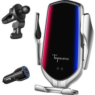 Topume 10w Qi Fast Charging Auto Clamping Car Phone Holder Reco render.