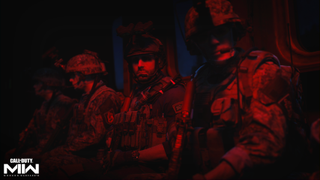 Call of Duty Modern Warfare 2 squadmates in red lighting