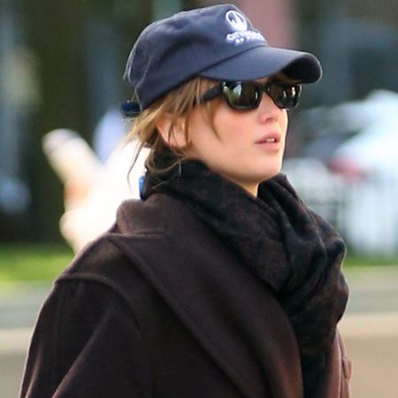 Jennifer Lawrence wore a rare Prada top-handle bag with chunky Mary Jane sneakers from Salomon
