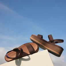 Rothy's lightweight wedge sandals