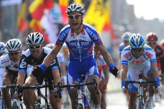 Tom Boonen (Quick Step) was thrilled to take the win.