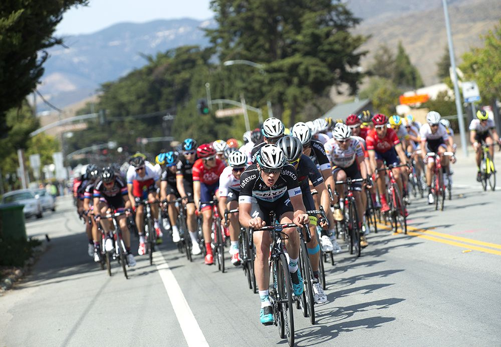 Yves Lampaert on the front for Etixx-Quick Step