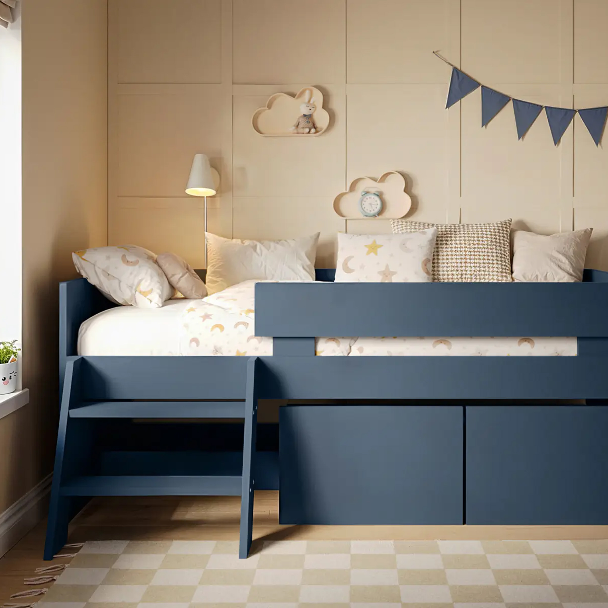 Bedkingdom, Flair Logan Single Storage Low Sleeper Bed