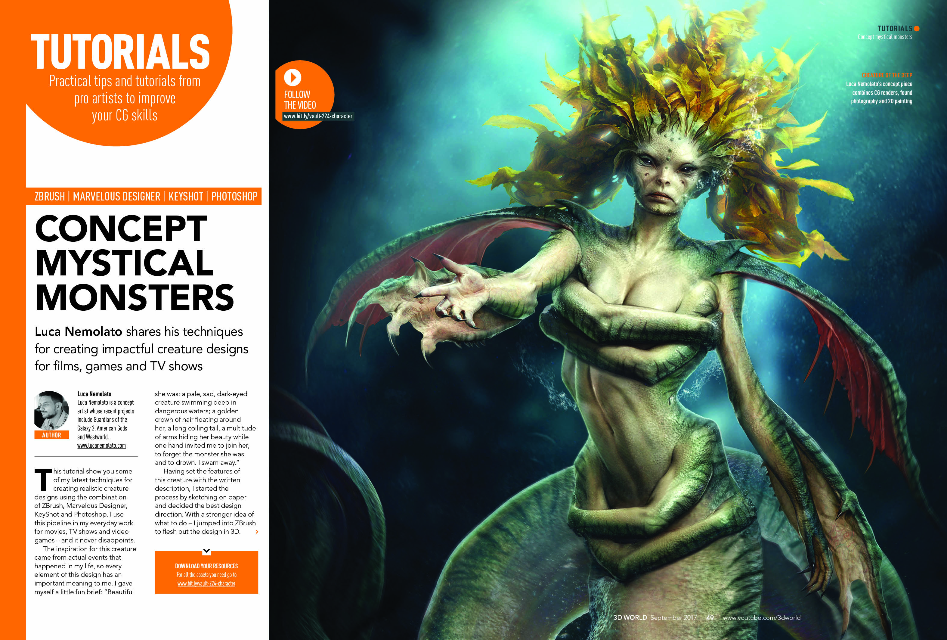 Learn how to create this underwater creature