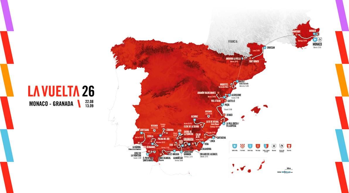 The map of the 2026 Vuelta a Espa&amp;ntilde;a