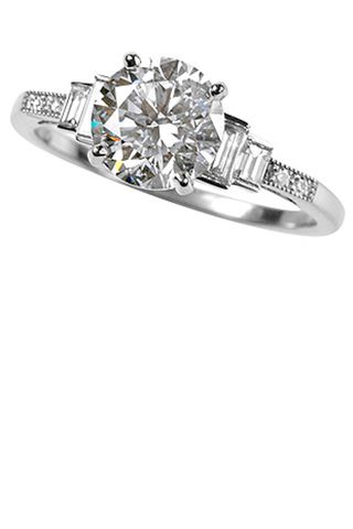 Lucie Campbell Platinum Diamond Engagement Ring