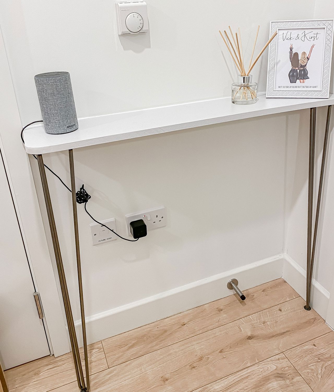 DIY Harpin leg console table