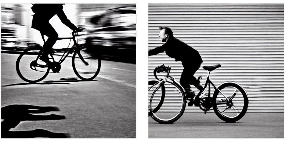 An AI-generated image of cycling