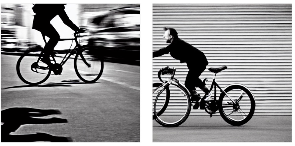 An AI-generated image of cycling
