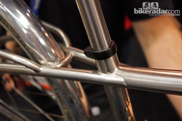 Check out the way the seat stays flow almost seamlessly from the top tube on this Naked bike.