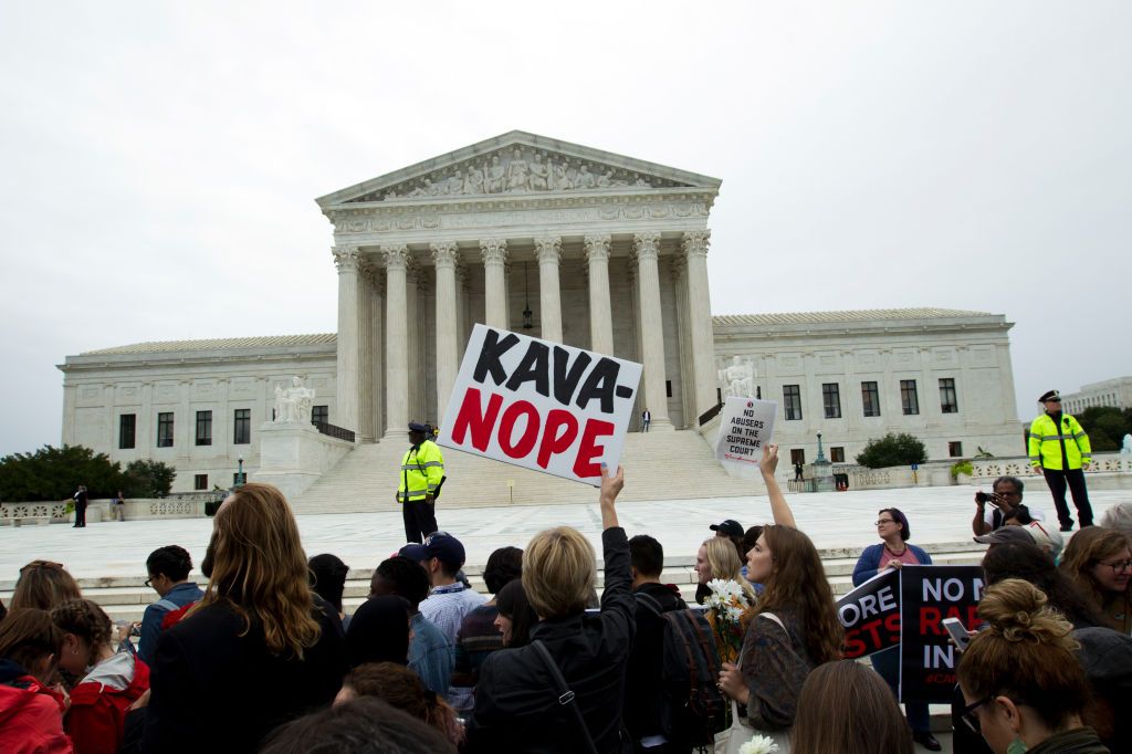 Protesters oppose Brett Kavanaugh